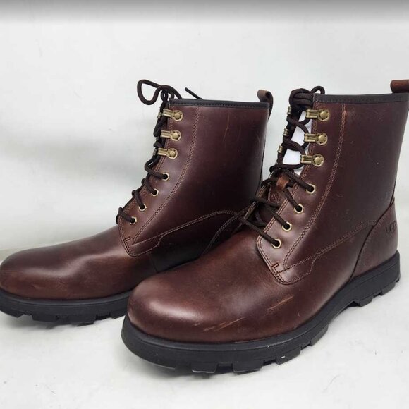 Men\'s 12 Ugg Kirkson wool-lined Chestnut brown leather boots 1120992 main image 7